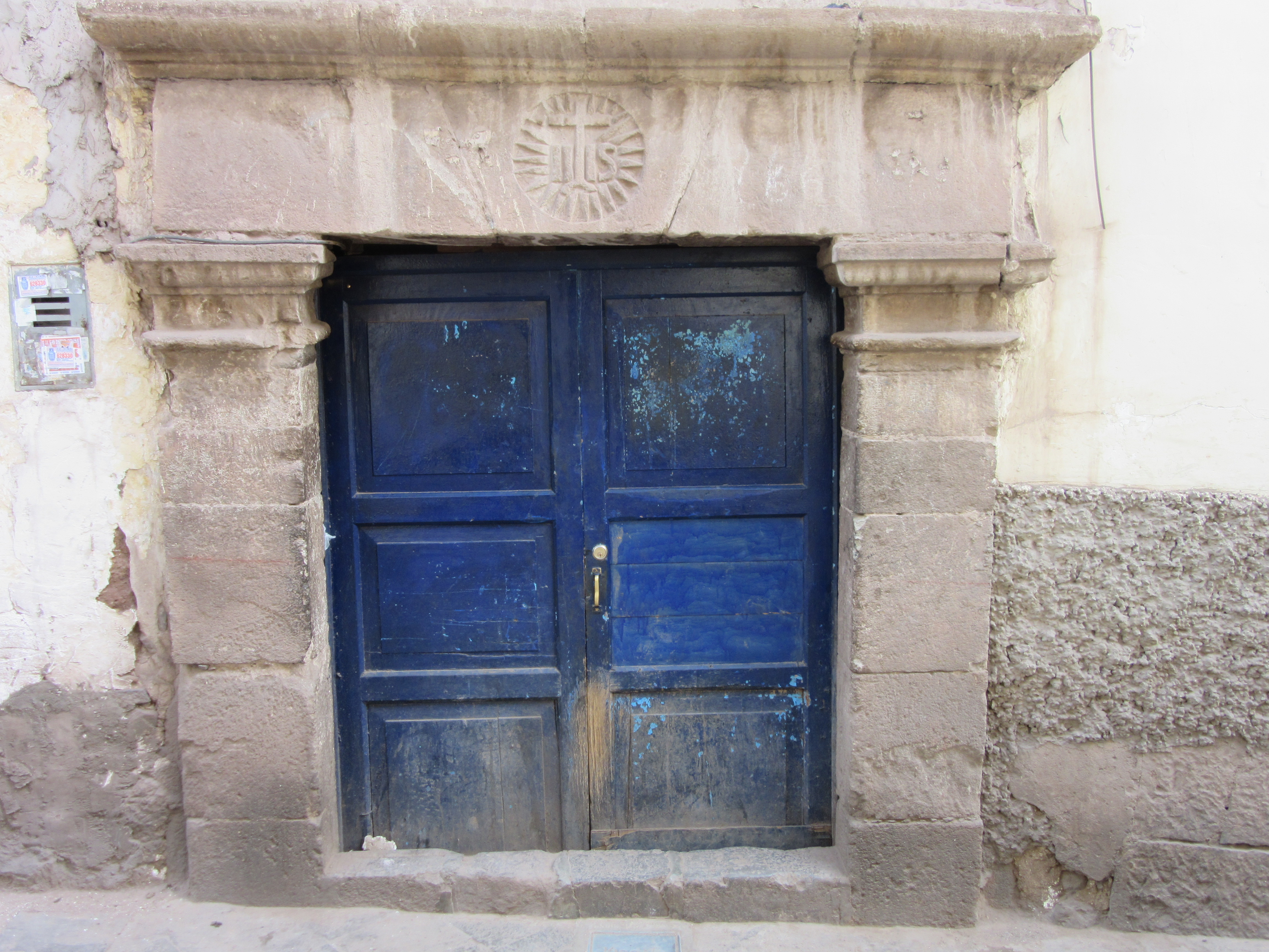 the blue door